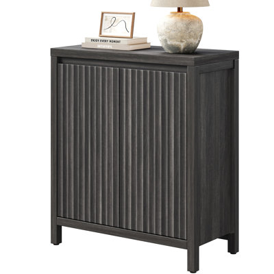 Buffet à panneau cannelé l 29,1 po avec 2 tablettes réglables
