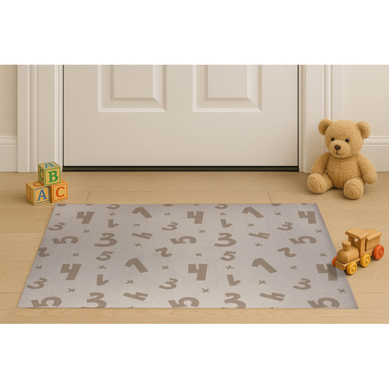 Paillasson d'intérieur Number Match, Taupe, L 60 po x L 84 po