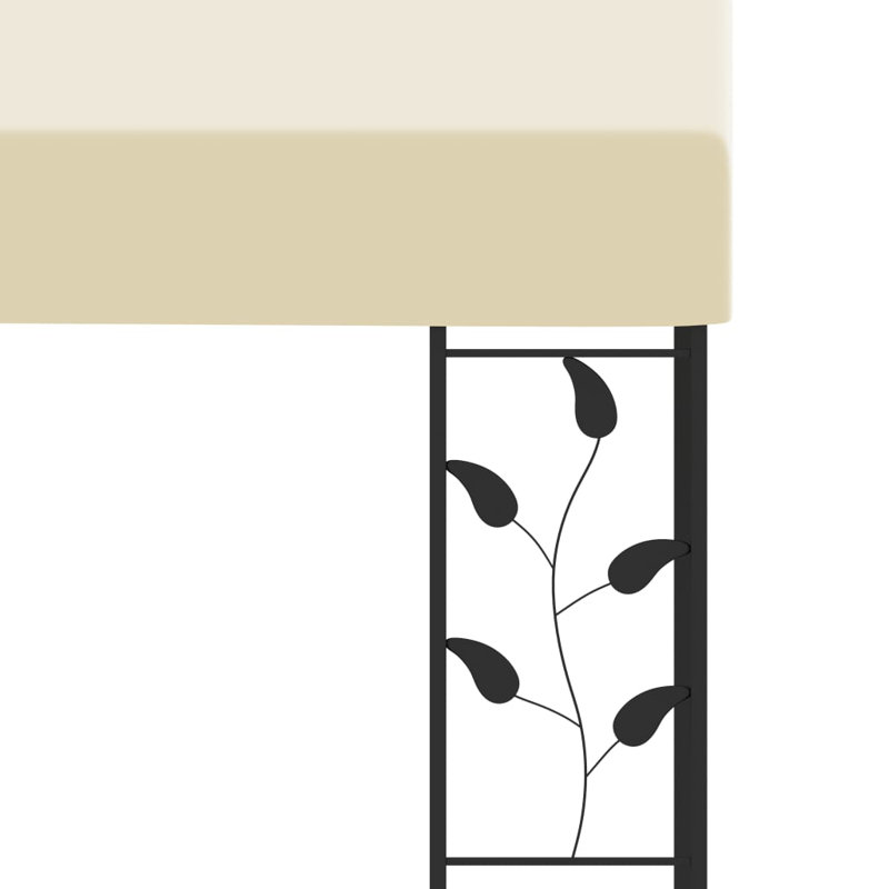 Avonia 4m W x 3m D Steel Patio Gazebo, Cream