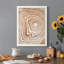 Toile encadrée de qualité supérieure «Wood Grain Suminagashi I» - prête à être accrochée-419274348-419274349