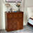 31.5"W x 34.3"H Modern Brown Wood Sideboard with Drawers and Cabinets