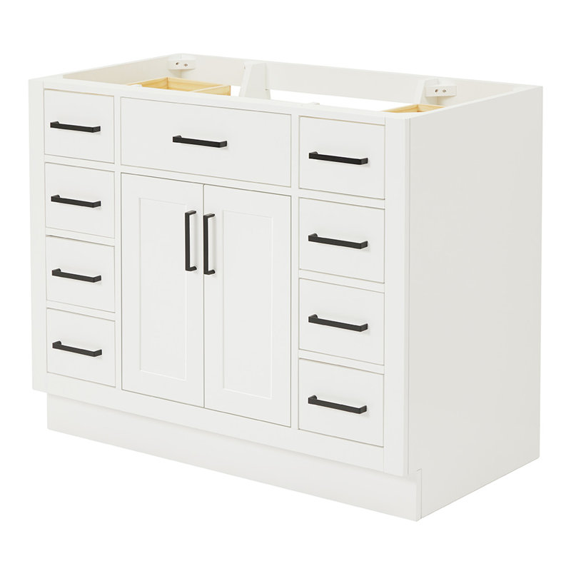 42" Single Bathroom Vanity Base only, White