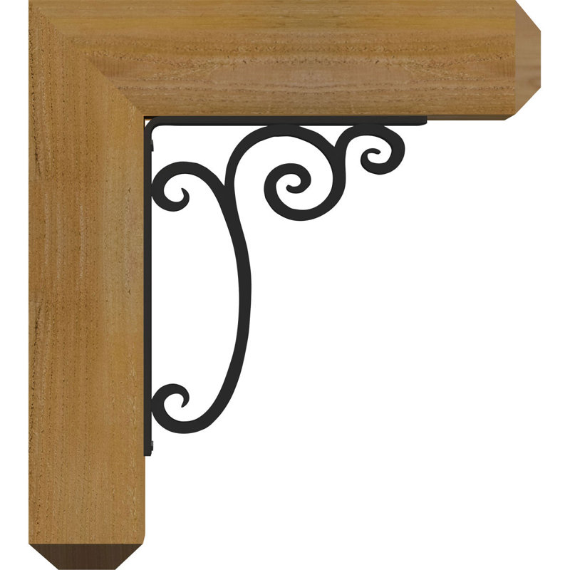 Support triple Ironcrest de 4 po Avery, H 20 po x P 18 po, Cèdre rouge de l'Ouest l 4 po x T 4 po (sciage br