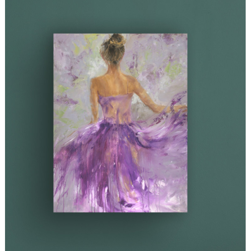 Art sur toile «Flowing Vision I» par Julie Joy, H 19 po x l 14 po x P 2 po