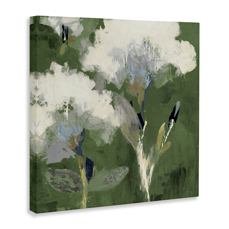 «Abstract Botanical Buds», art mural sur toile par Liz Jardine, H 24 po x l 24 po
