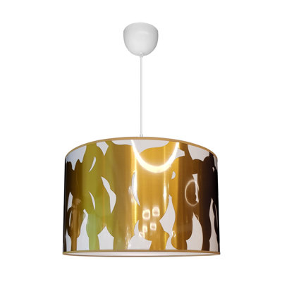 Roxana 1 - Light White Drum Pendant