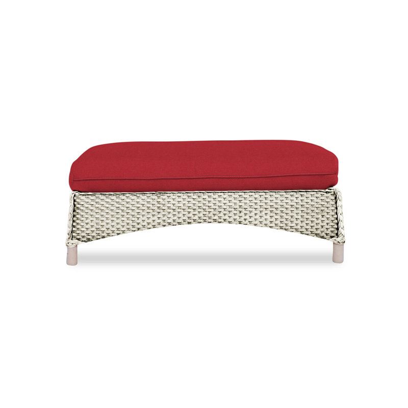 Mandalay Outdoor Ottoman, Demo Skyway, Linen