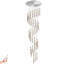 Lustre en cristal 12,5 pi avec éclairage à DEL et escalier 12,5 pi Adelo