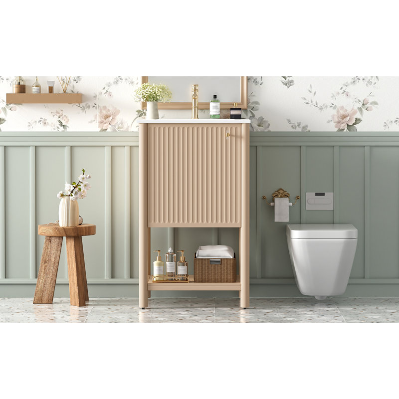 Meuble-lavabo de 20 po avec lavabo en céramique