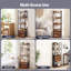 138 cm H x 39 cm W Iron Bookcase
