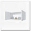 Armoire murale blanche 2 portes