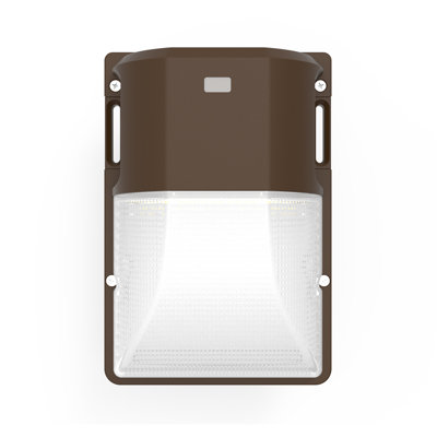 LED Mini Wall Pack With Photocell  30W/25W/18W Watt Tunable 3000K/4000K/5000K CCT Selectable 120-277V Outdoor Wall Lighting