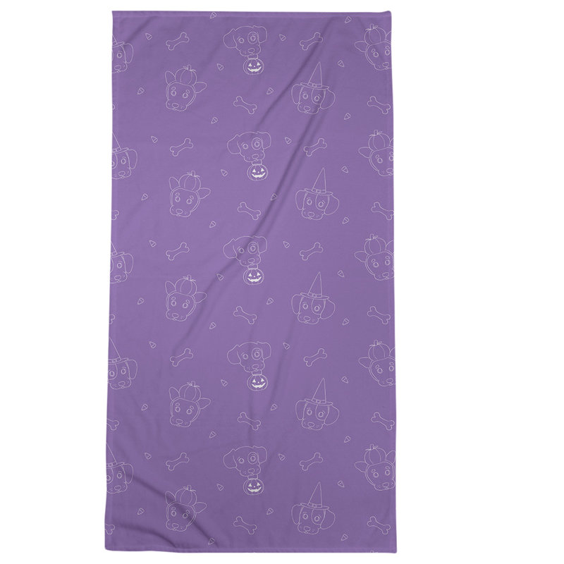 Bath Towel, Purple, Poly/Cotton