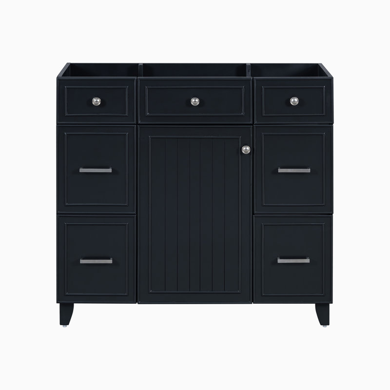 Base de meuble-lavabo simple 35,4 po seulement, Blanc