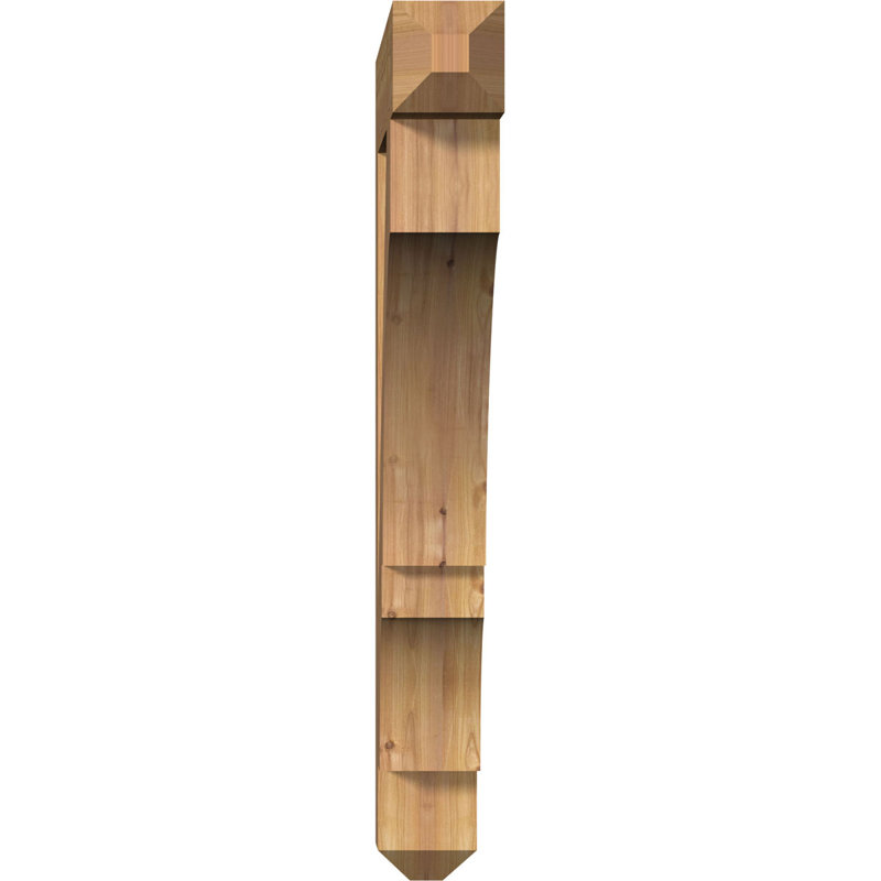 H 5,5 l, Smooth Western Red Cedar, 6" W x 38" D x 46" H
