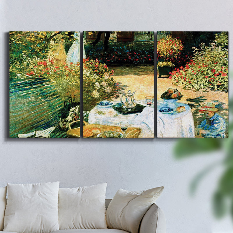" Symphony Bay " 3 Piece Art Print, 48" H x 96" W x 2" D
