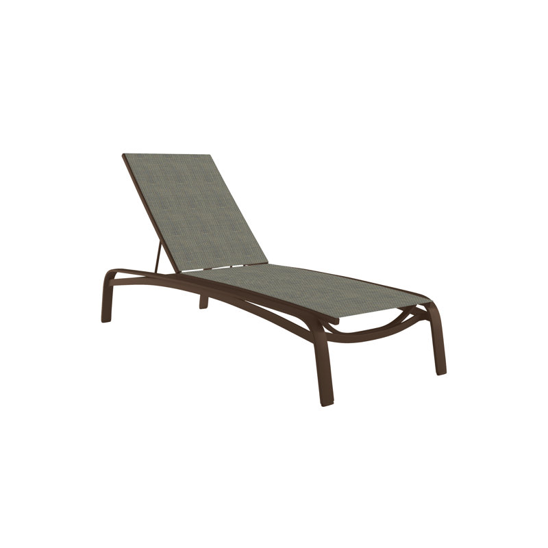 Laguna Beach Outdoor Chaise Lounge, Greco, Cobble Stone