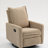 Short plush manual button armchair sofa-37076685