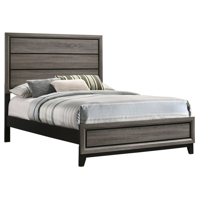 Cabrillo Grey Oak Woodpanel Bed
