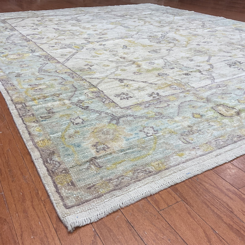 Hand Knotted Wool Geometric Rug