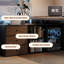 Bureau de direction en L en noyer massif avec tiroirs-217867571-217867535