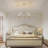 5-Light Dimmable Chandelier with Clear Glass Cylinder Shades -1984329304