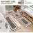 Scalloped Bathroom Rugs Sets 5 Piece, Absorbent Soft Non-Slip Washable Microfiber Shaggy Bath Mat Set with Bathroom Runner Rug, U-Shaped Toilet Rugs, Shower Rug&Toilet Lid Cover-1753616084