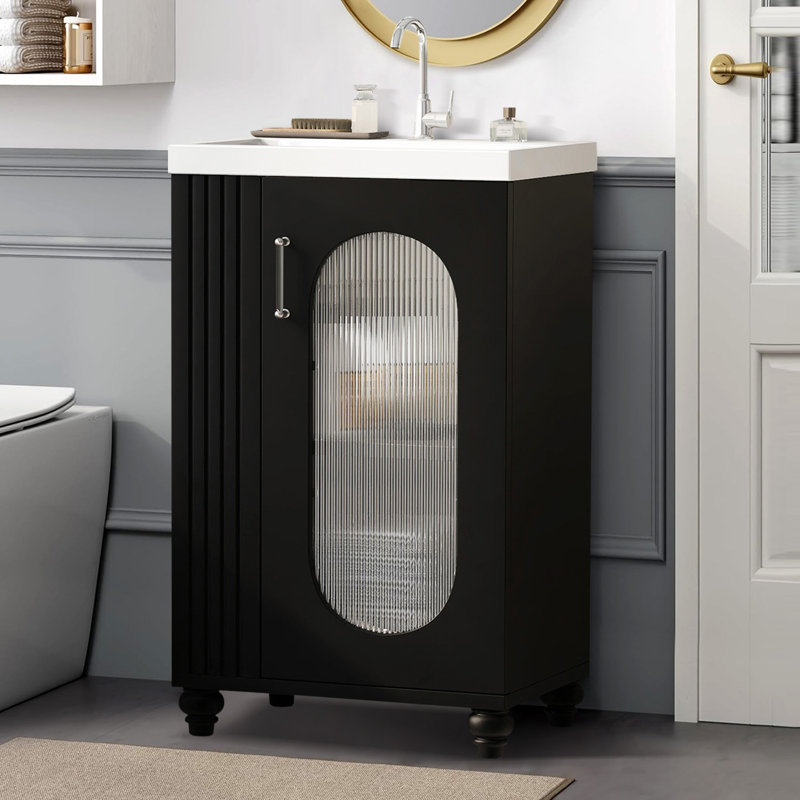20'' W Single Vanity, Black