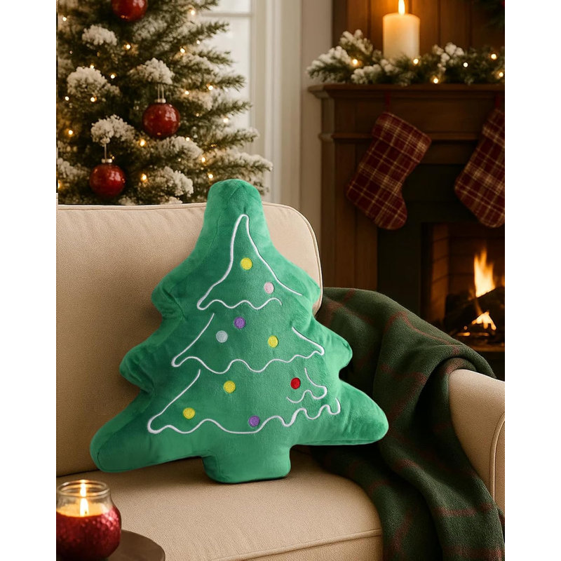 Coussins en peluche pour sapin de Noël