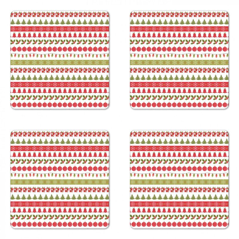 Square 4 Piece Coaster Set