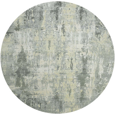 Abstract Area Rug in Gray/Beige