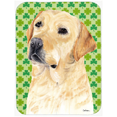 Shamrock Lucky Irish Wood Glass Cutting Board
