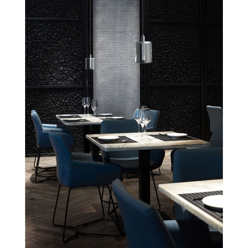 Velo 1 - Light Single Cylinder LED Pendant, Matte Black