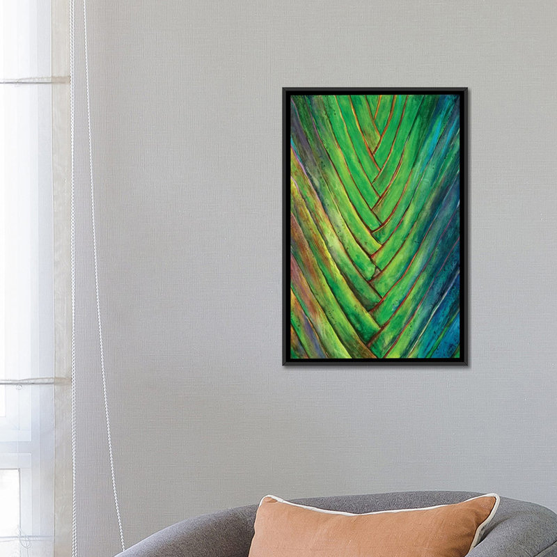 «Tropical Crop I», reproduction d'art sur toile, H 26 po x l 18 po x P 1,5 po, Toile avec cadre noir, Non mat