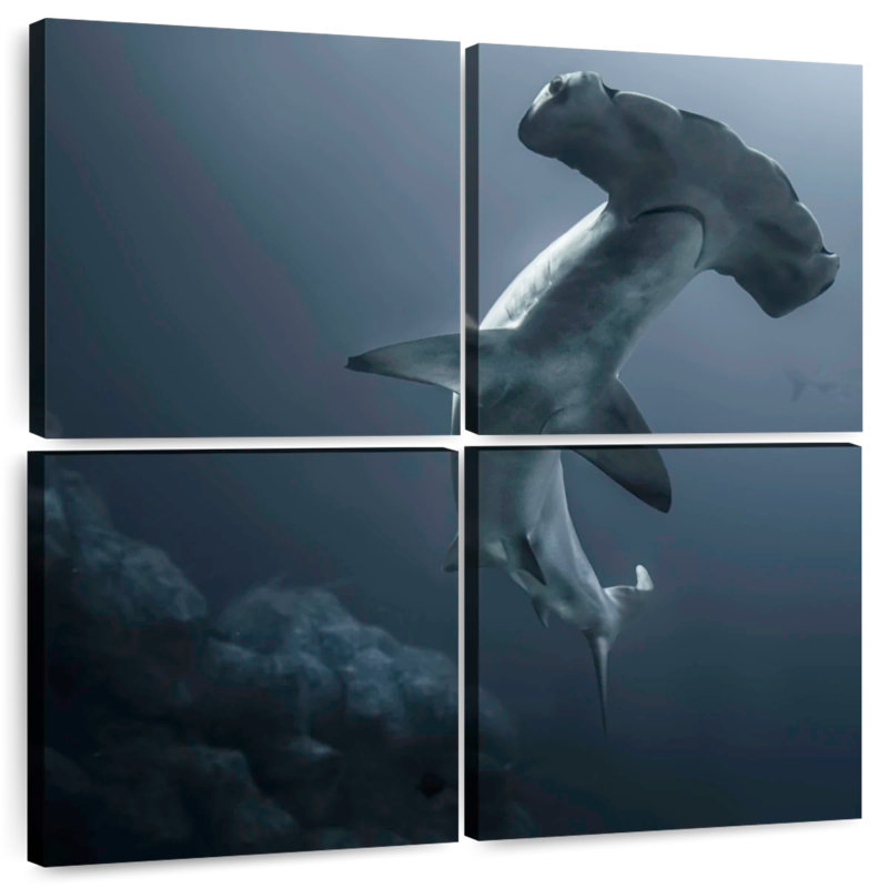 Brampt Might Hammerhead Shark, 74'' H x 74'' W