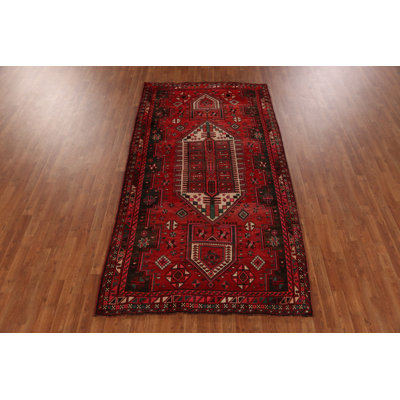 Geometric Wool Traditional Area Rug 5x9