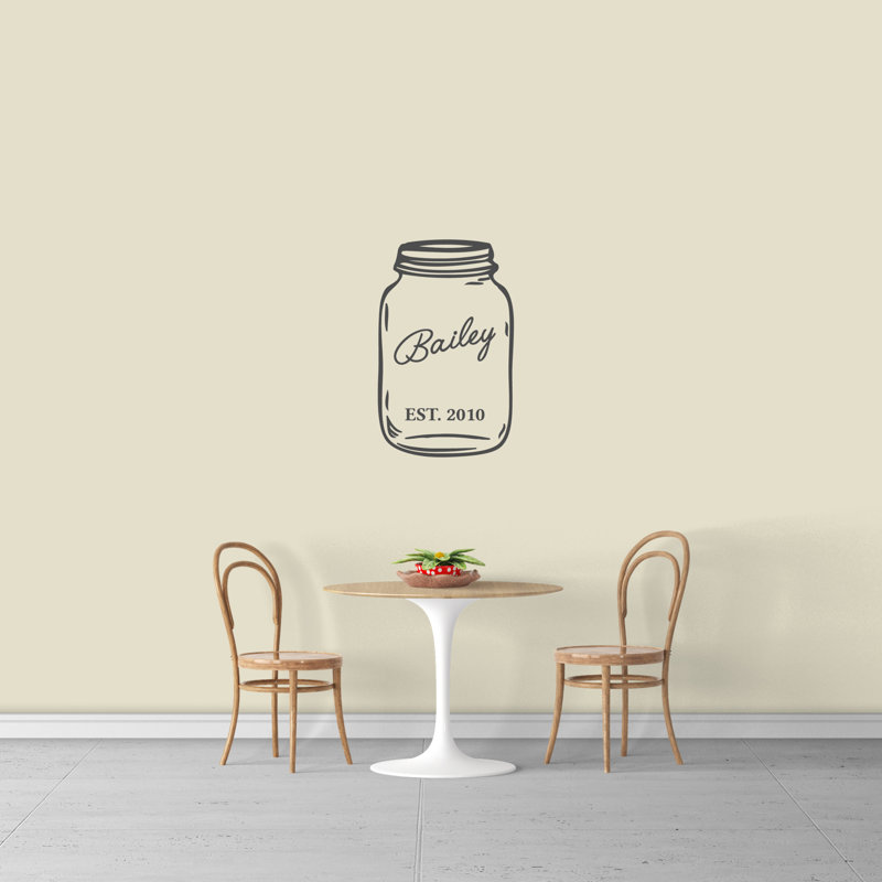 Text & Numbers Wall Decal, Dark grey, Yes