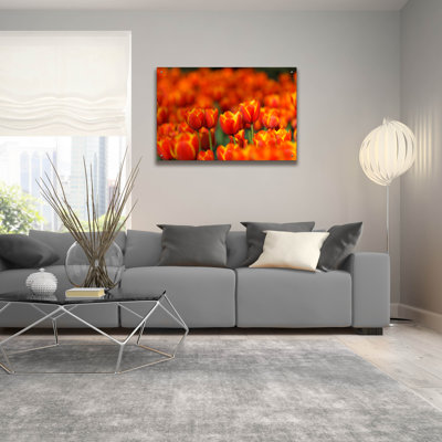 «Tulips Forever» par Jonathan Ross, art mural en verre acrylique, 16 po x 12 po