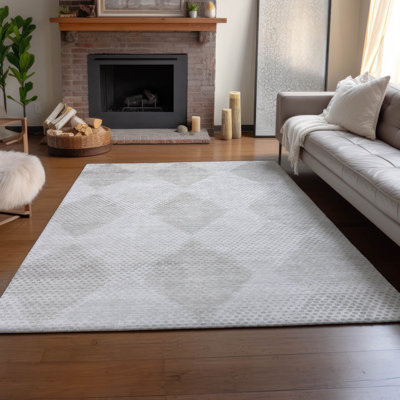 Tapis ivoire de qualité supérieure lavable à la machine Cerrito Amf539