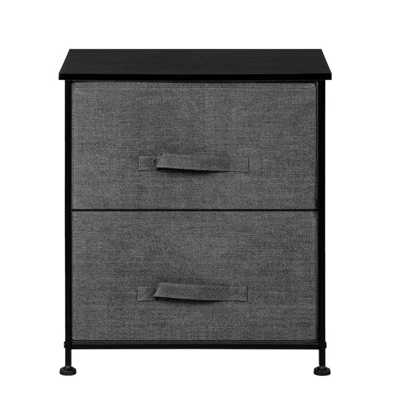 Wein 2 Drawer Storage Drawer, Gray
