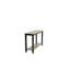 Moderne gris / noir à finition bicolore 1Pc Console sous-table avec rangement et rangement en bois d'hévéa et placage de noyer