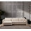 Élégant canapé d'angle de couleur crème, 114,2 po x 64,9 po x 28,7 po | Structure en bois de hêtre et en carton, tissu 100% polyester | 28 dossier en mousse souple, coussins portables, nettoyage à sec | Parfait pour les salons et les salons modernes