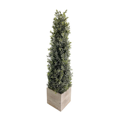 Pot à fleurs topiaire en buis artificiel