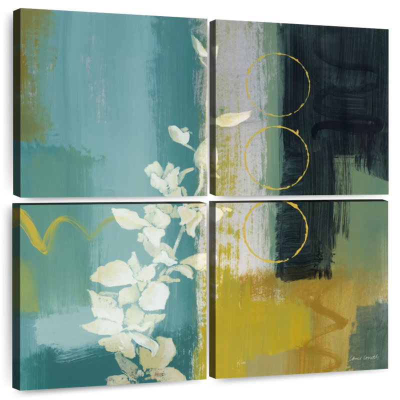 Harnek floral méditerranéen II, H 26 po x l 26 po
