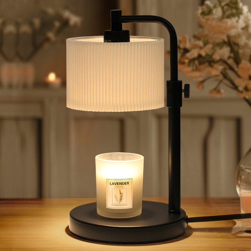 Candle Warmer Lamp with Timer, Dimmable Candle Wax Warmer with two Bulbs, Candle Warmer for Jar Candle, Gold