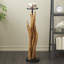 Porte-bougie brun en bois de teck fabriqué à la main-341626257