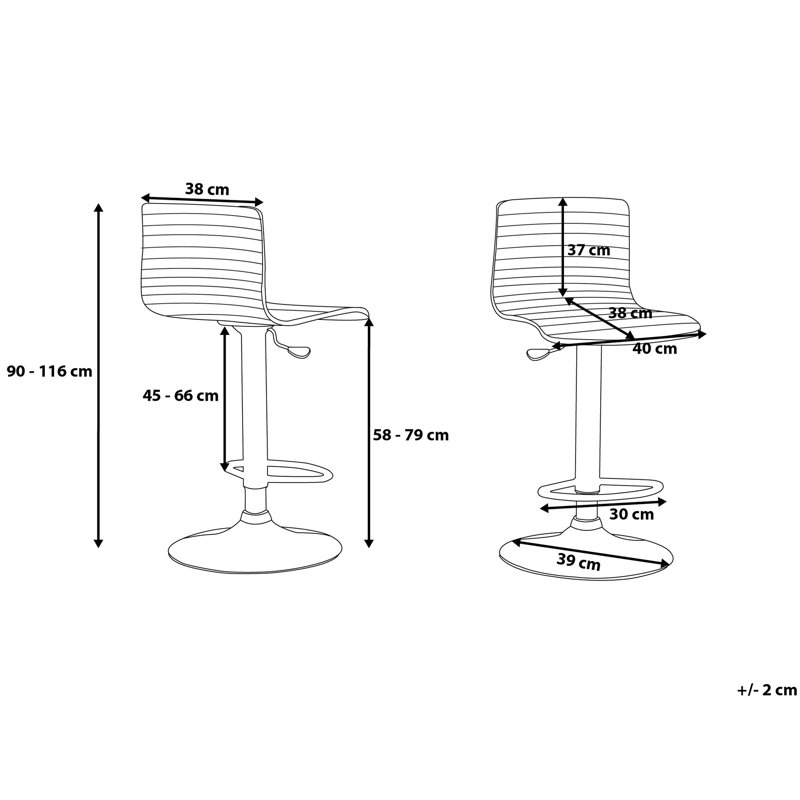 Tyrell Height Adjustable Swivel Bar Stool