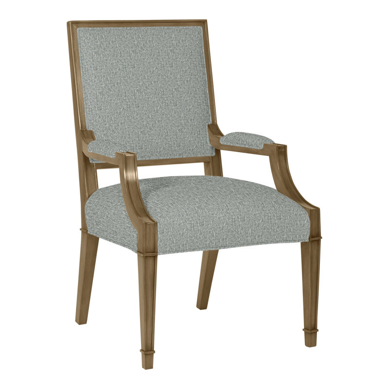 Leighton By Michael Weiss Upholstered Arm Chair, Tuck Graphite, Hampton