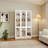 78.7'' H X 47'' W 5-Tier Bookcase With Glass Doors