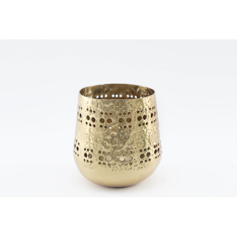 Metal Tabletop / Centrepiece Tealight Holder, 13.50cm H x 13cm  W x 13cm D